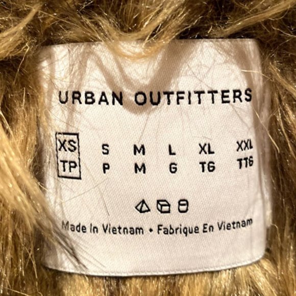 Urban Outfitters Gold Fur Varsity Jacket - Picture 4 of 5